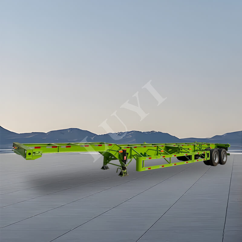 2-osiowy kontener do przewozu ładunków 20/40 tonowa naczepa szkieletowa