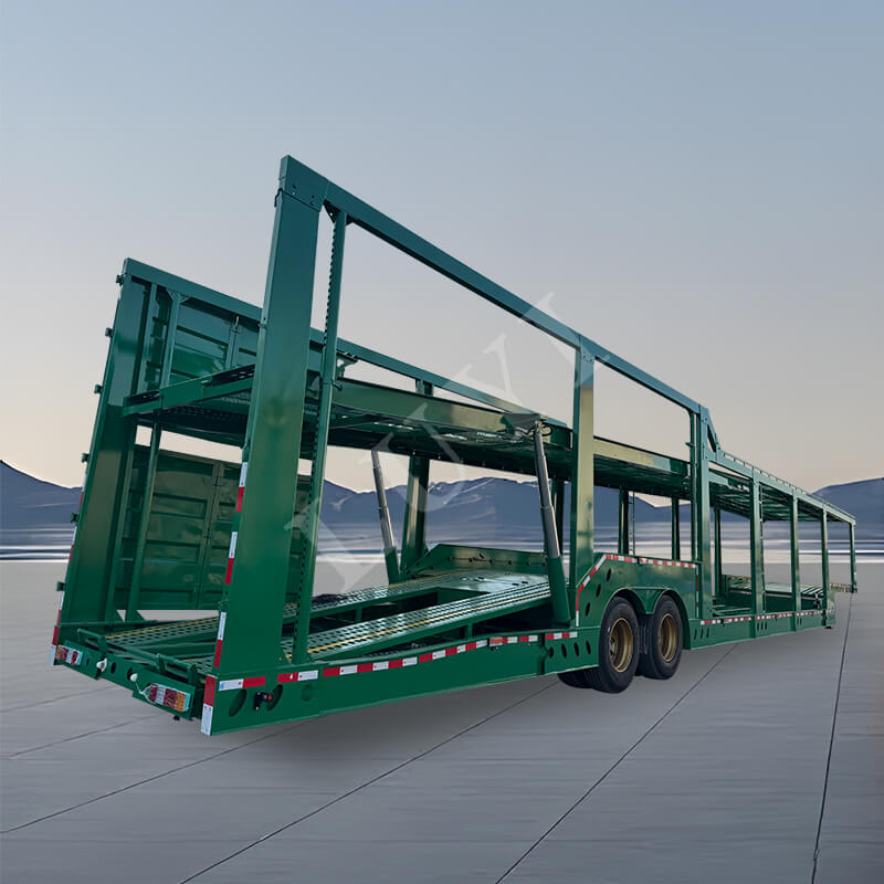 2-osiowa przyczepa do transportu pojazdów, naczepa do transportu samochodów