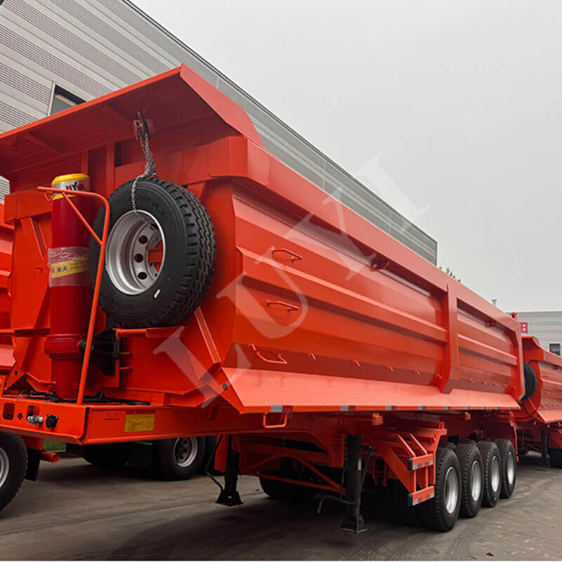 Precyzyjnie dostosowana do lokalnych potrzeb 4-osiowa naczepa wywrotka została pomyślnie dostarczona do zambijskiego klienta