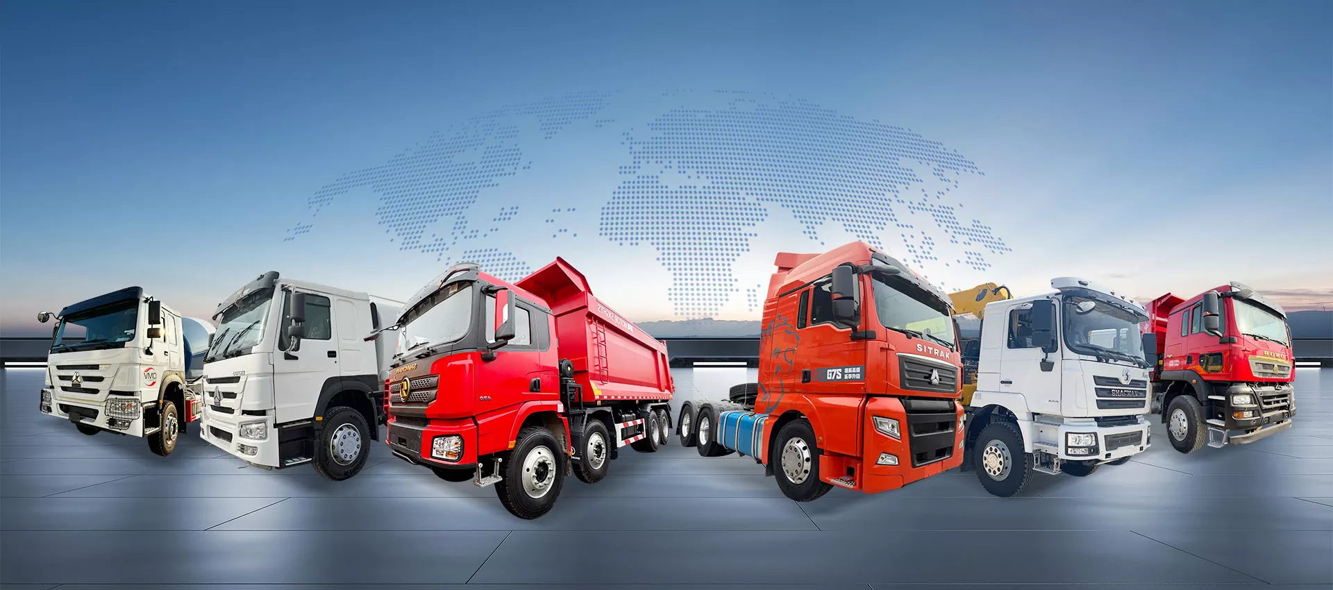 Chińska fabryka ciężarówek