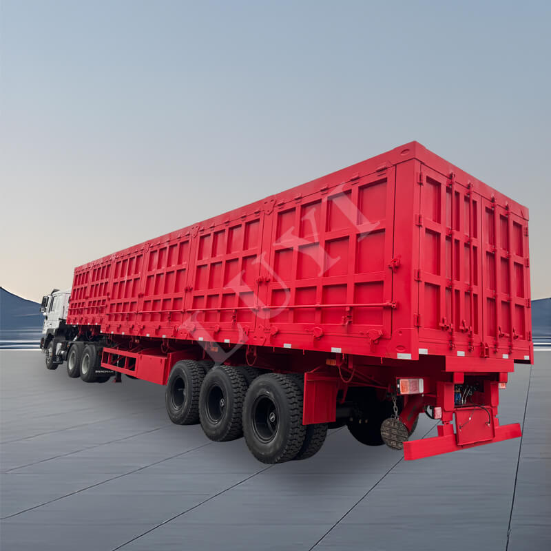 3-osiowa naczepa ze ścianą boczną o udźwigu 60–80 ton 3-osiowa naczepa ze ścianą boczną o udźwigu 60–80 ton