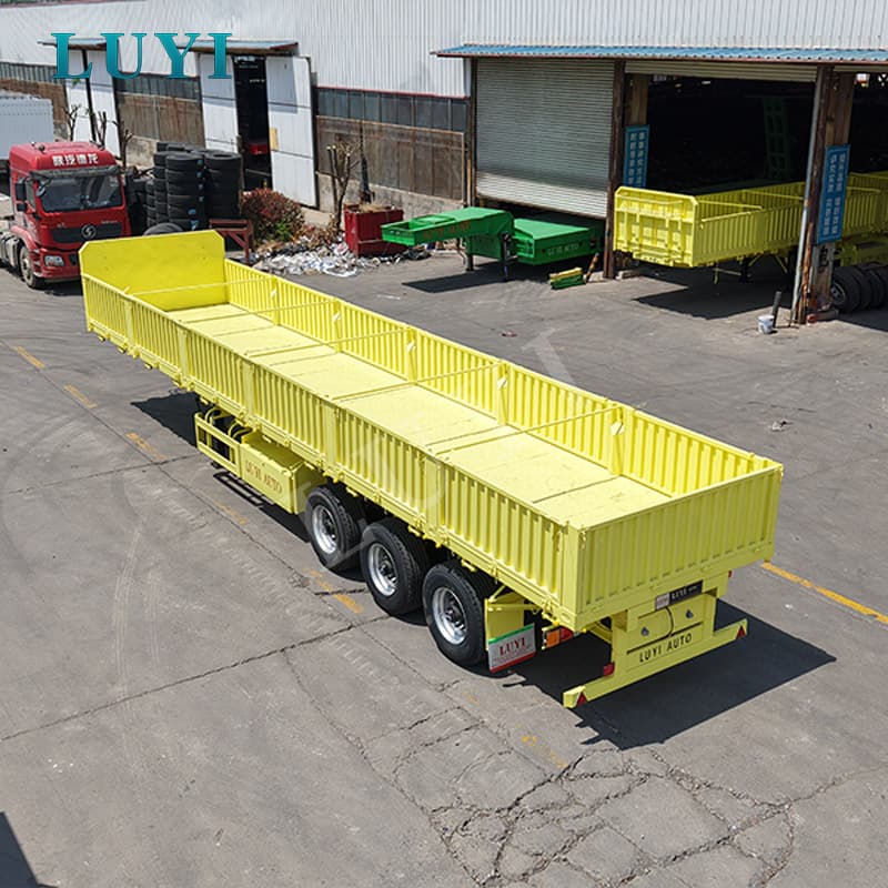 3-osiowa naczepa z otwartą ścianą boczną do kontenerów 60 ton, ładunków masowych i ogólnego transportu towarowego