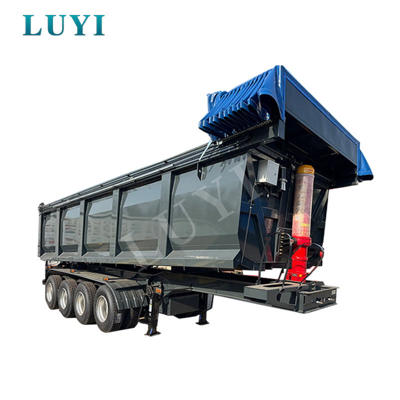 4-osiowa naczepa wywrotka o nośności 70 ton Naczepa wywrotka w kształcie litery U