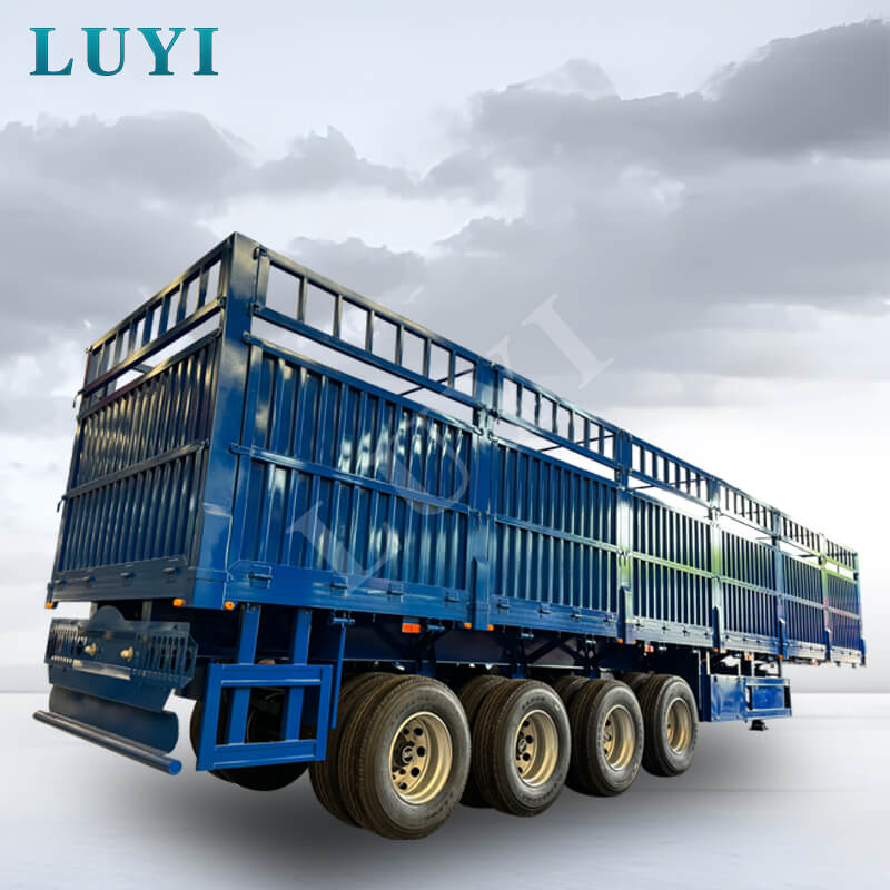 Naczepa 4-osiowa z wywrotką na bok