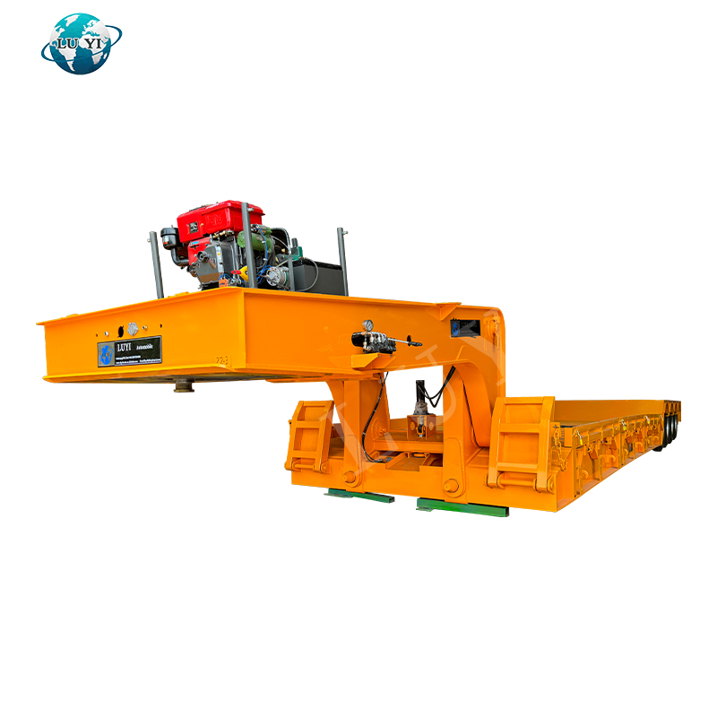 Naczepa niskopodłogowa z gęsią szyją o ładowności 80 ton