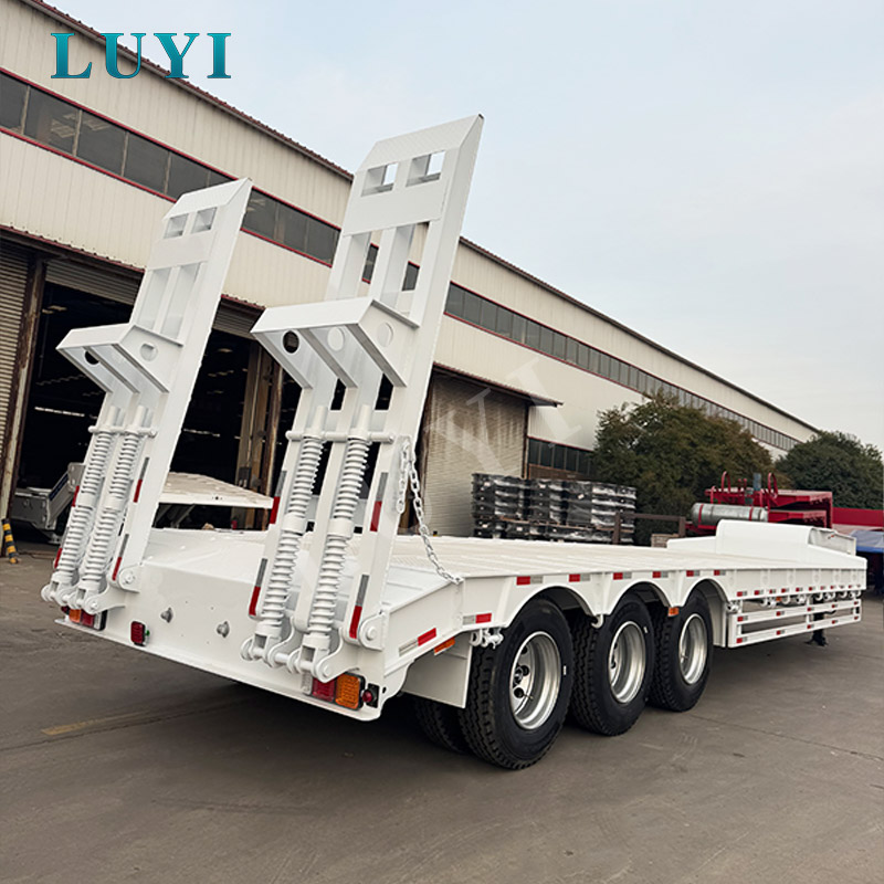 Naczepa niskopodwoziowa niskopodwoziowa o udźwigu 80 ton z gęsią szyją