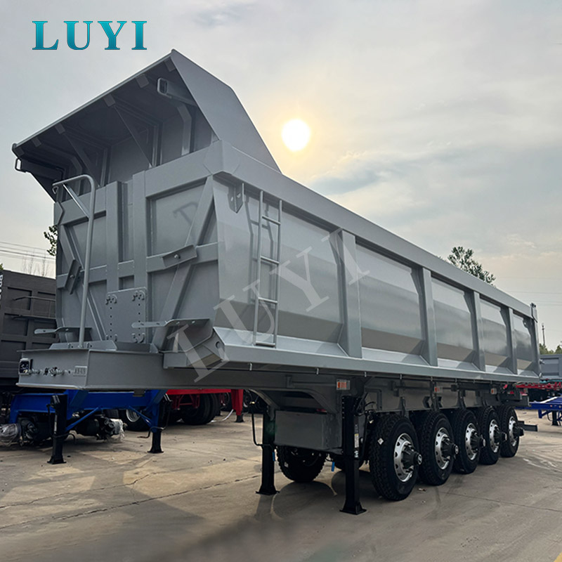 LUYI Grey Pięcioosiowa naczepa z wywrotką tylnią