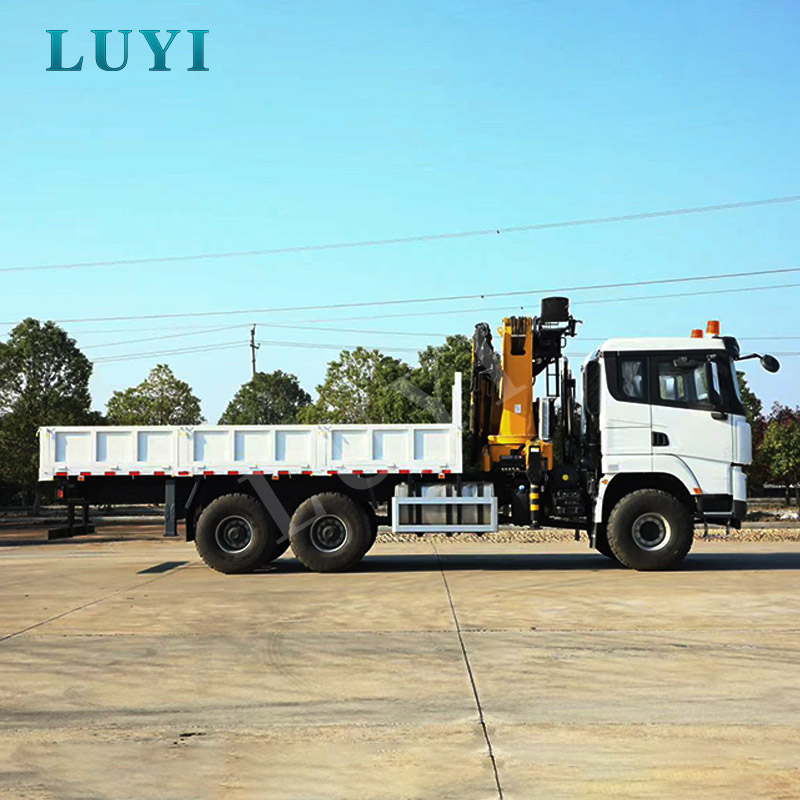 Shacman 4-osiowy dźwig ze zwrotnicą i wysięgnikiem 25 ton Certyfikaty budowlane CE