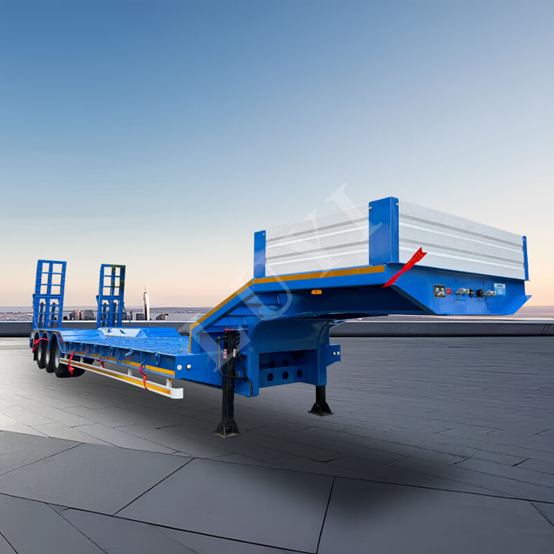 Trzyosiowa naczepa niskopodwoziowa o ładowności 40-80 ton Trzyosiowa naczepa niskopodwoziowa o ładowności 40-80 ton